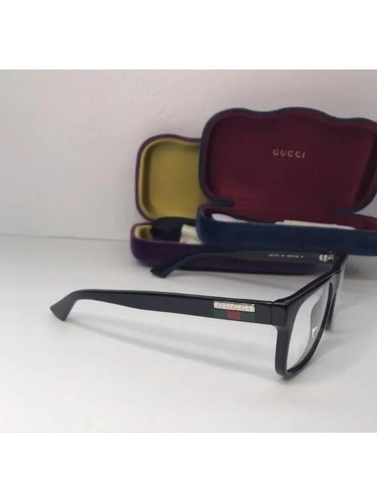? Original GUCCI GG1117O FLAT TOP FRAMES IN BLACK main image 10
